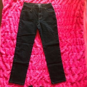 Dark blue straight leg jeans